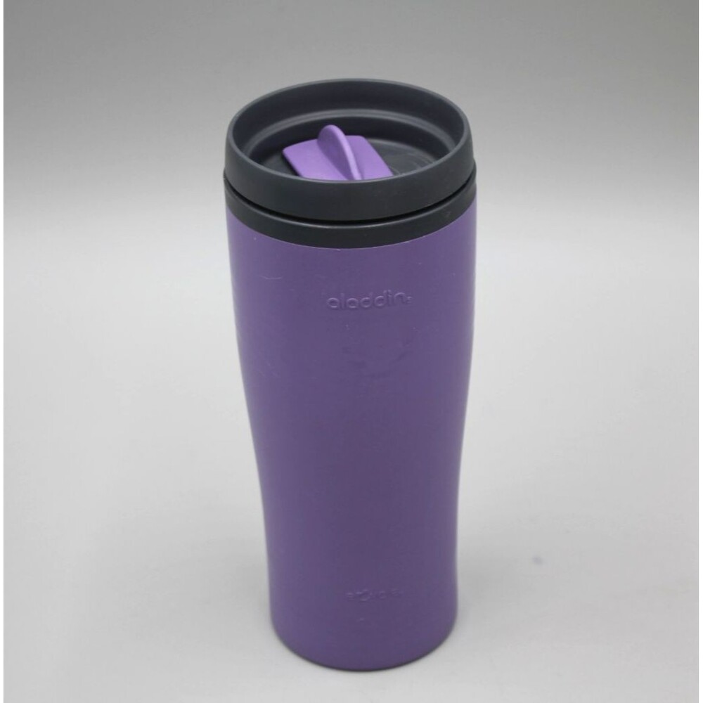 Aladdin ecycle Purple Gray Two Tone 16oz Travel Tumbler Mug w/Lid Bright Plastic